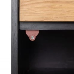 Studio Copenhagen Étagère Xavi - Placage en bois véritable / Métal - Chêne / Chêne noir -Meubles de salle à manger Soldes Magasin 1000218026 220107 12570000088 DETAILS P000000001000218026