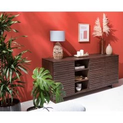 Studio Copenhagen Buffet Kirley III - Acacia massif - Acacia foncé -Meubles de salle à manger Soldes Magasin 1000218057 210420 08100300004 MOOD DETAILS P000000001000218057 mood