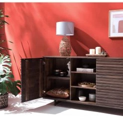 Studio Copenhagen Buffet Kirley III - Acacia massif - Acacia foncé -Meubles de salle à manger Soldes Magasin 1000218057 210420 08100400005 DETAILS P000000001000218057