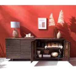 Studio Copenhagen Buffet Kirley II - Acacia massif - Acacia foncé -Meubles de salle à manger Soldes Magasin 1000218073 210420 08100800011 MOOD DETAILS P000000001000218073 mood