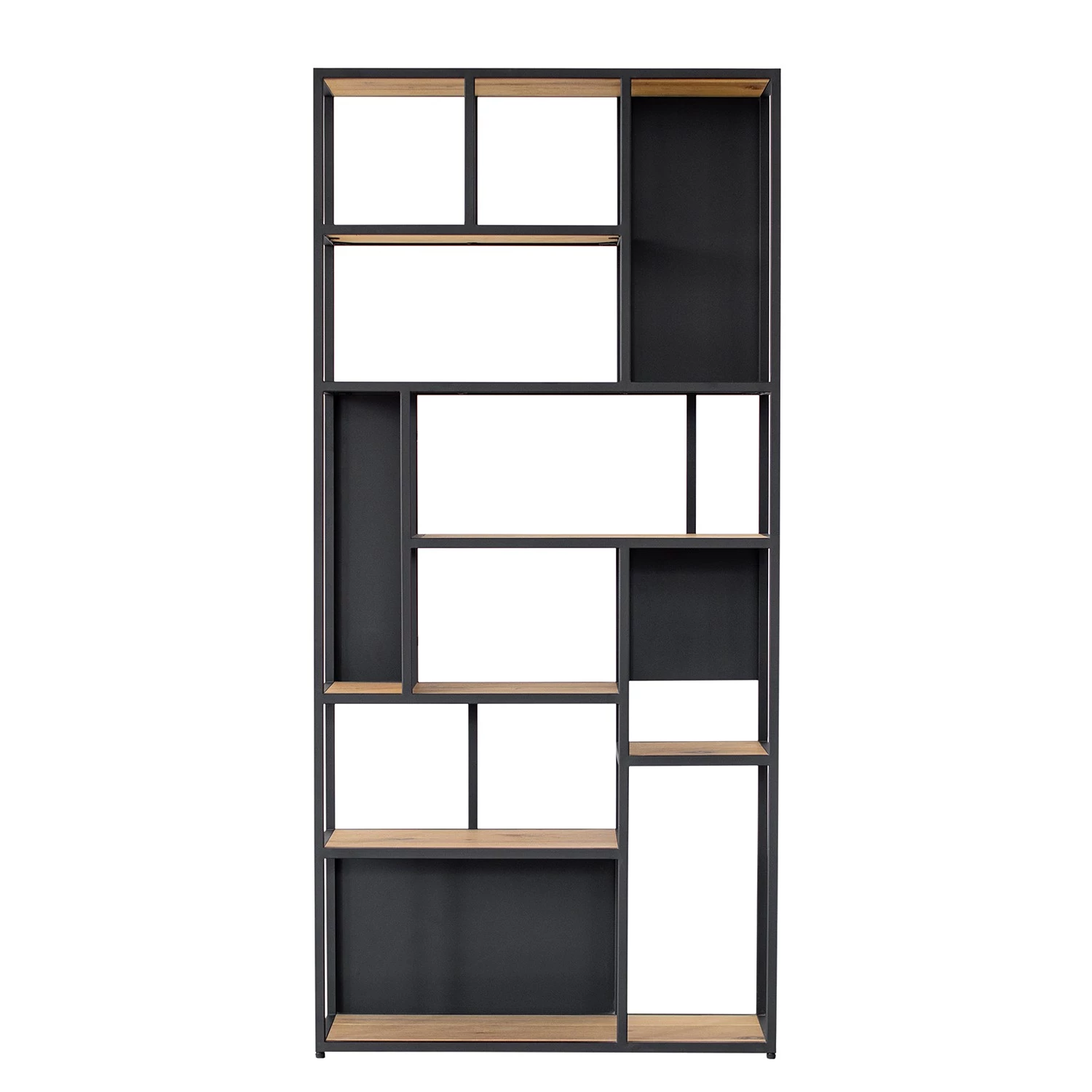 Studio Copenhagen Étagère Flox II - Placage en bois véritable / Métal -Chêne / Noir 4 Studio Copenhagen Étagère Flox II - Placage en bois véritable / Métal -Chêne / Noir – Image 4