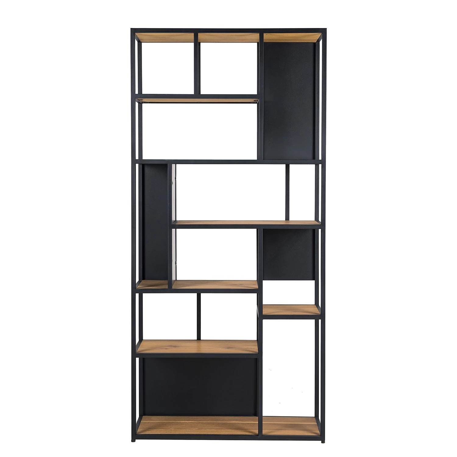 Studio Copenhagen Étagère Flox II - Placage en bois véritable / Métal -Chêne / Noir 7 Studio Copenhagen Étagère Flox II - Placage en bois véritable / Métal -Chêne / Noir – Image 7