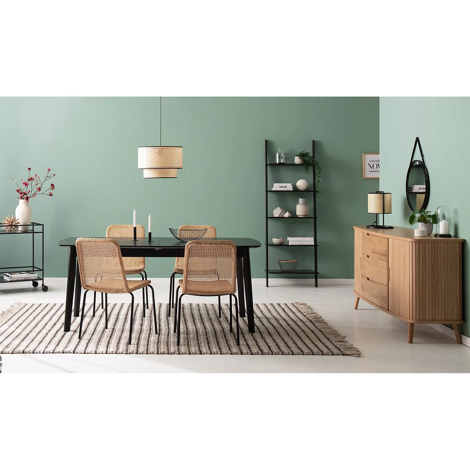 Mørteens Table Hanck - Partiellement en chêne massif - Chêne noir 2 Mørteens Table Hanck - Partiellement en chêne massif - Chêne noir – Image 2