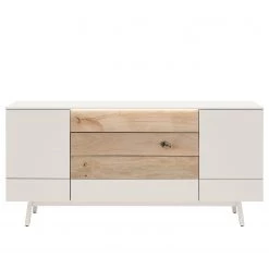 GWINNER Enfilade Misano II (2 éléments) - Avec éclairage - Blanc / Chêne sauvage -Meubles de salle à manger Soldes Magasin 1000218331 200828 11282200147 DETAILS P000000001000218331