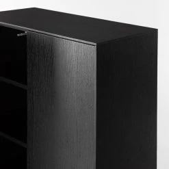 Studio Copenhagen Buffet haut Dowland - Placage en bois véritable - Chêne / Noir -Meubles de salle à manger Soldes Magasin 1000218356 210303 06480100008 DETAILS P000000001000218356