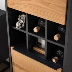 Red Living Armoire Barview II - Placage en chêne - Chêne / Anthracite -Meubles de salle à manger Soldes Magasin 1000218359 210413 12575500006 DETAILS P000000001000218359