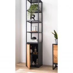 Red Living Étagère Barview - Placage en chêne - Chêne / Anthracite -Meubles de salle à manger Soldes Magasin 1000218360 210413 12580200011 DETAILS P000000001000218360