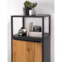 Red Living Armoire Barview I - Placage en chêne - Chêne / Anthracite -Meubles de salle à manger Soldes Magasin 1000218361 210413 12581100018 DETAILS P000000001000218361