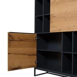 Red Living Buffet haut Barview - Placage en chêne - Chêne / Anthracite -Meubles de salle à manger Soldes Magasin 1000218365 210319 11334900029 DETAILS P000000001000218365