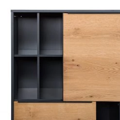 Red Living Buffet haut Barview - Placage en chêne - Chêne / Anthracite -Meubles de salle à manger Soldes Magasin 1000218365 210319 11334900030 DETAILS P000000001000218365