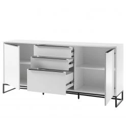 Fredriks Buffet White Hall II - Blanc mat / Noir -Meubles de salle à manger Soldes Magasin 1000218367 201203 14340400005 DETAILS P000000001000218367