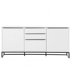 Fredriks Buffet White Hall II - Blanc mat / Noir -Meubles de salle à manger Soldes Magasin 1000218367 210420 13404800002 DETAILS P000000001000218367
