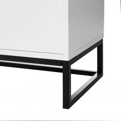 Fredriks Buffet White Hall II - Blanc mat / Noir -Meubles de salle à manger Soldes Magasin 1000218367 210420 13410200010 DETAILS P000000001000218367