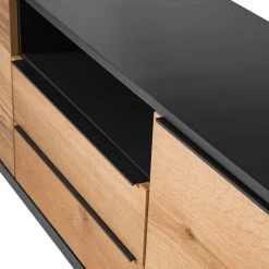 Red Living Buffet Barview II - Placage en chêne - Chêne / Anthracite -Meubles de salle à manger Soldes Magasin 1000218373 210303 09075700008 DETAILS P000000001000218373