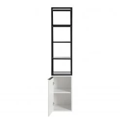 Fredriks Étagère White Hall - Blanc mat / Noir -Meubles de salle à manger Soldes Magasin 1000218374 210121 14233000002 DETAILS P000000001000218374