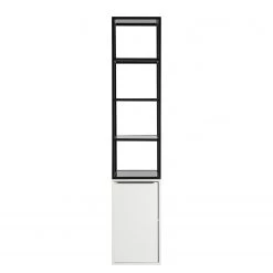 Fredriks Étagère White Hall - Blanc mat / Noir -Meubles de salle à manger Soldes Magasin 1000218374 210121 14233200003 DETAILS P000000001000218374