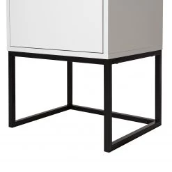 Fredriks Armoire White Hall II - Blanc mat / Noir -Meubles de salle à manger Soldes Magasin 1000218376 210303 09052800009 DETAILS P000000001000218376