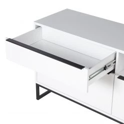 Fredriks Meuble TV White Hall III - Blanc mat / Noir -Meubles de salle à manger Soldes Magasin 1000218377 210311 10581500019 DETAILS P000000001000218377