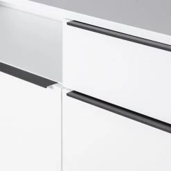 Fredriks Meuble TV White Hall III - Blanc mat / Noir -Meubles de salle à manger Soldes Magasin 1000218377 210311 10581800021 DETAILS P000000001000218377