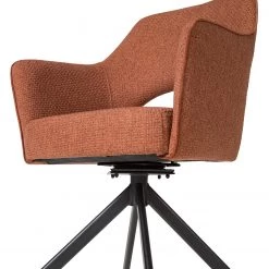 Fredriks Chaise à accoudoirs Tustin - Tissu / Métal - Marron rouille / Noir mat 28 Fredriks Chaise à accoudoirs Tustin - Tissu / Métal - Marron rouille / Noir mat -Meubles de salle à manger Soldes Magasin 1000218415 210303 08150700005 DETAILS P000000001000218415