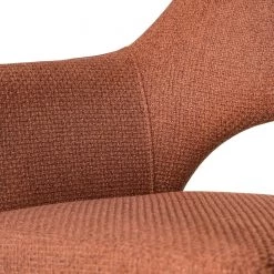 Fredriks Chaise à accoudoirs Tustin - Tissu / Métal - Marron rouille / Noir mat 42 Fredriks Chaise à accoudoirs Tustin - Tissu / Métal - Marron rouille / Noir mat -Meubles de salle à manger Soldes Magasin 1000218415 210303 08151000008 DETAILS P000000001000218415