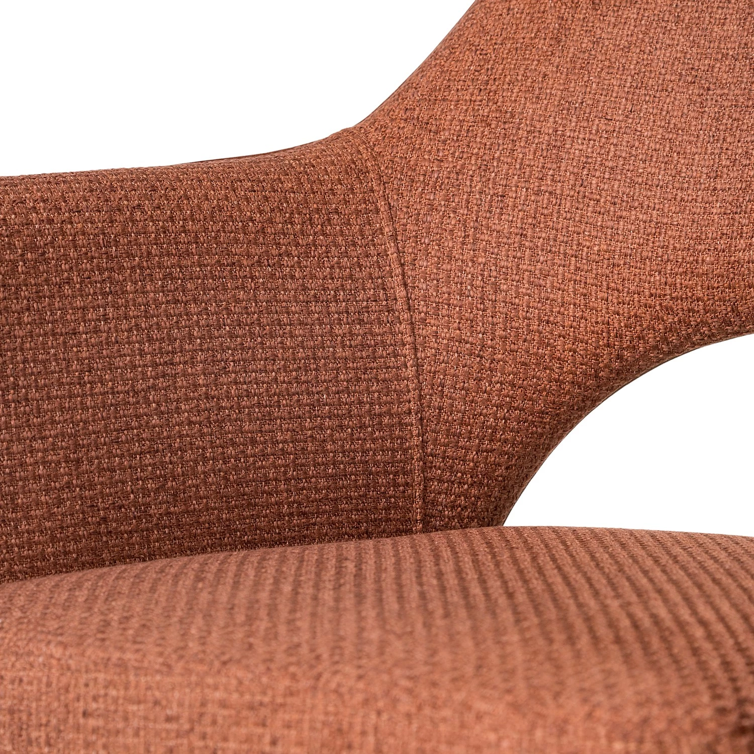 Fredriks Chaise à accoudoirs Tustin - Tissu / Métal - Marron rouille / Noir mat 20 Fredriks Chaise à accoudoirs Tustin - Tissu / Métal - Marron rouille / Noir mat – Image 20