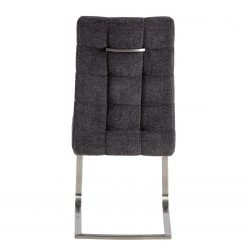 Ars manufacti Chaises cantilever Stawley I (lot de 2) - Tissage à plat / Acier inoxydable - Gris foncé / Acier inoxydable -Meubles de salle à manger Soldes Magasin 1000218417 210208 08474300025 DETAILS P000000001000218417