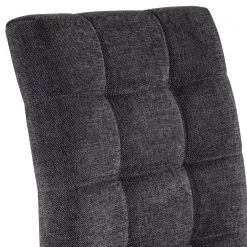 Ars manufacti Chaises cantilever Stawley I (lot de 2) - Tissage à plat / Acier inoxydable - Gris foncé / Acier inoxydable -Meubles de salle à manger Soldes Magasin 1000218417 210208 08474300027 DETAILS P000000001000218417