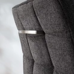 Ars manufacti Chaises cantilever Stawley I (lot de 2) - Tissage à plat / Acier inoxydable - Gris foncé / Acier inoxydable -Meubles de salle à manger Soldes Magasin 1000218417 210224 13104100004 DETAILS P000000001000218417