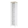 Maison Belfort Étagère Rivery II - Pin massif - Blanc - Largeur : 45 cm