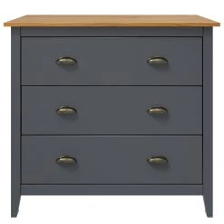 Maison Belfort Commode Rivery III - Pin massif - Anthracite 7 Maison Belfort Commode Rivery III - Pin massif - Anthracite -Meubles de salle à manger Soldes Magasin 1000218438 210128 06171200038 DETAILS P000000001000218438