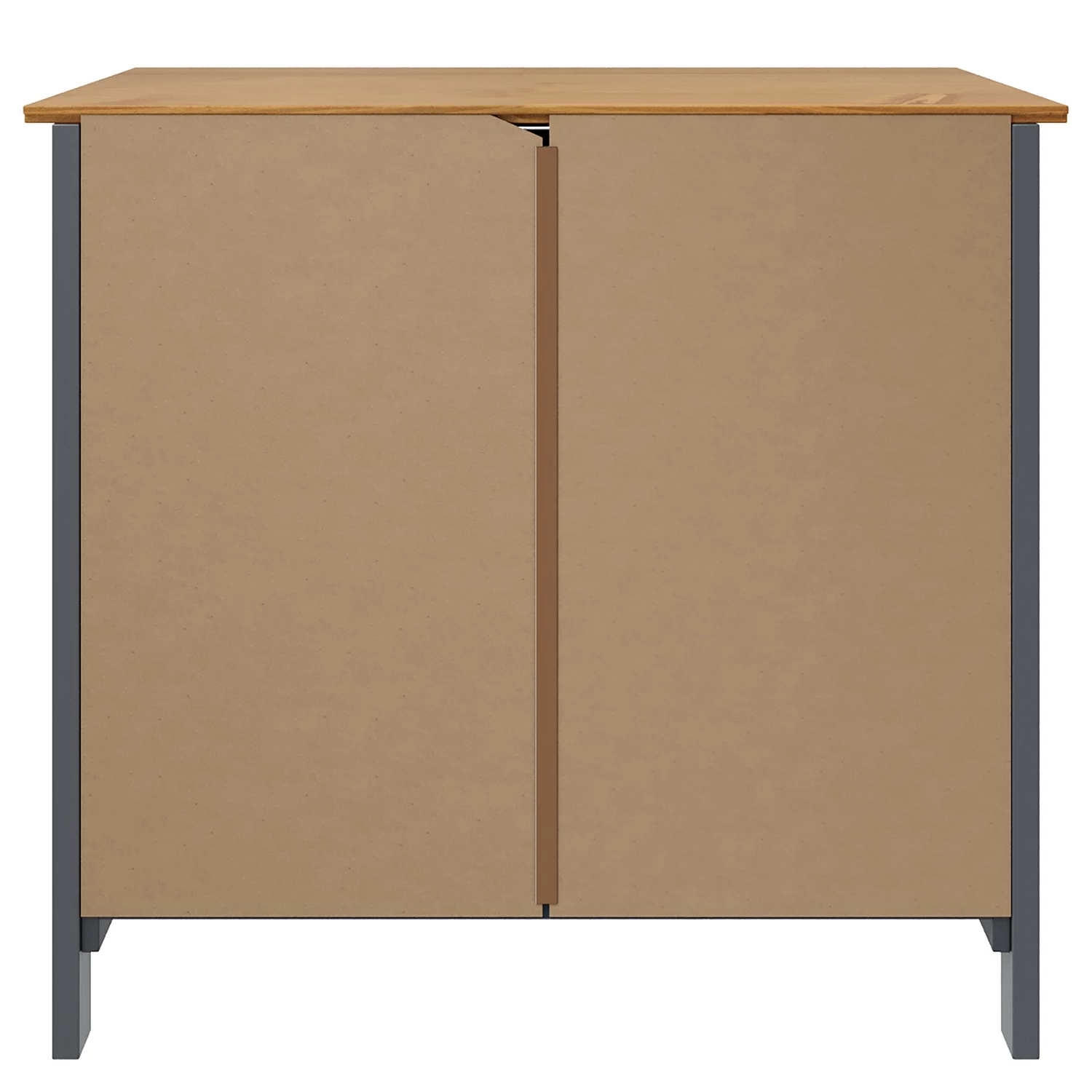 Maison Belfort Commode Rivery III - Pin massif - Anthracite 5 Maison Belfort Commode Rivery III - Pin massif - Anthracite – Image 5