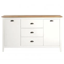 Maison Belfort Buffet Rivery III - Pin massif - Blanc -Meubles de salle à manger Soldes Magasin 1000218442 220407 050 DETAILS P000000001000218442