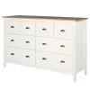 Maison Belfort Buffet Rivery II - Pin massif - Blanc