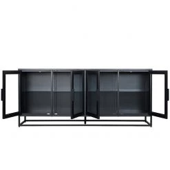 Ars manufacti Buffet Kayys - Verre / Métal - Noir 22 Ars manufacti Buffet Kayys - Verre / Métal - Noir -Meubles de salle à manger Soldes Magasin 1000219025 210121 07301900025 DETAILS P000000001000219025