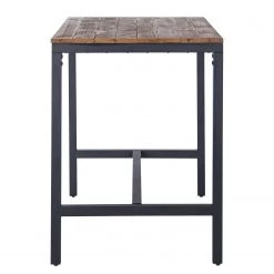 Ars manufacti Table haute Grasby II - Pin recyclé / Métal - Pin foncé / Noir -Meubles de salle à manger Soldes Magasin 1000219243 220303 035 DETAILS P000000001000219243