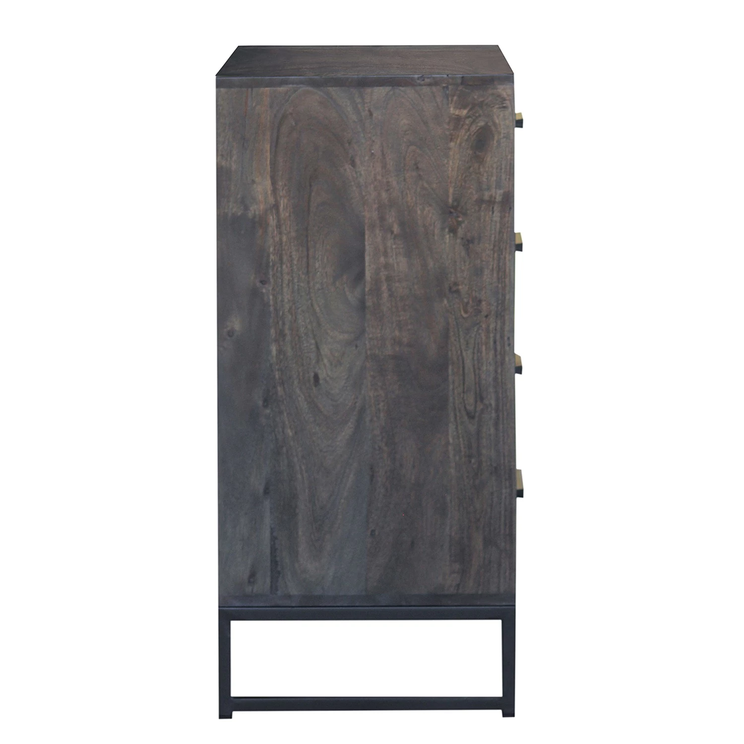 Jack & Alice Commode Loga - Acacia massif / Fer - Acacia gris / Noir 4 Jack & Alice Commode Loga - Acacia massif / Fer - Acacia gris / Noir – Image 4