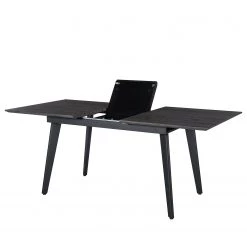 Ars manufacti Table Mannford - Imitation chêne de tourbière / Noir mat - Largeur : 140 cm -Meubles de salle à manger Soldes Magasin 1000219290 210302 13214300005 DETAILS P000000001000219290