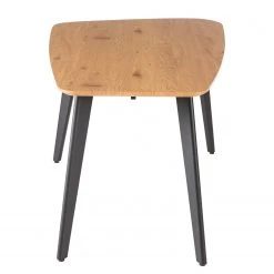 Ars manufacti Table Broomley - Métal - Imitation chêne / Noir mat -Meubles de salle à manger Soldes Magasin 1000219294 210302 16571100003 DETAILS P000000001000219294