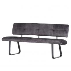 Loftscape Banquette Mayetta II - Tissé à plat / Fer - Anthracite / Noir