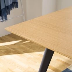 Studio Copenhagen Table Danica - Placage en bois véritable - Gris foncé mat / Frêne -Meubles de salle à manger Soldes Magasin 1000220427 201113 13030300007 DETAILS P000000001000220427