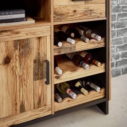 Ridgevalley Vitrine Priay I - Avec éclairage - Imitation mélèze / Graphite -Meubles de salle à manger Soldes Magasin 1000220677 200819 06353400068 DETAILS P000000001000220677