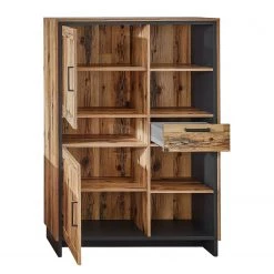 Ridgevalley Buffet haut Priay - Imitation mélèze / Graphite -Meubles de salle à manger Soldes Magasin 1000220678 200819 06355300076 DETAILS P000000001000220678