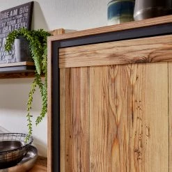 Ridgevalley Buffet haut Priay - Imitation mélèze / Graphite -Meubles de salle à manger Soldes Magasin 1000220678 200819 06355700077 DETAILS P000000001000220678