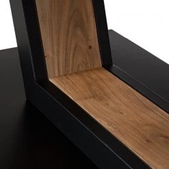 Ars manufacti Table Pensol - Acacia massif / Fer - Acacia / Noir -Meubles de salle à manger Soldes Magasin 1000222306 210420 14452300018 DETAILS P000000001000222306