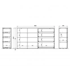 Germania Buffet Oakland II - Blanc 13 Germania Buffet Oakland II - Blanc -Meubles de salle à manger Soldes Magasin 1000223281 200826 06235900040 SKETCH DETAILS P000000001000223281 sketch