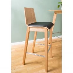 Ars Natura Chaises de bar Tunley (lot de 2) - Imitation cuir / Frêne massif - Beige 30 Ars Natura Chaises de bar Tunley (lot de 2) - Imitation cuir / Frêne massif - Beige -Meubles de salle à manger Soldes Magasin 1000223458 210427 10170000006 DETAILS P000000001000223458