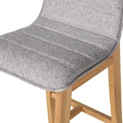 Mørteens Chaises de bar Burghead (lot de 2) - Tissu / Frêne massif - Gris / Frêne -Meubles de salle à manger Soldes Magasin 1000223468 210416 08480600023 DETAILS P000000001000223468