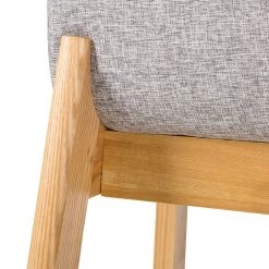 Mørteens Chaises de bar Burghead (lot de 2) - Tissu / Frêne massif - Gris / Frêne -Meubles de salle à manger Soldes Magasin 1000223468 210416 08480700030 DETAILS P000000001000223468