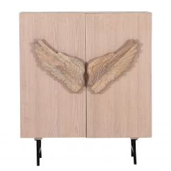 Red Living Buffet Loveland - Placage en bois véritable / Métal - Chêne clair / Chêne noir -Meubles de salle à manger Soldes Magasin 1000223493 200826 12360400070 DETAILS P000000001000223493